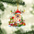 Pomeranian-Elk & Snowman-Two Sided Ornament