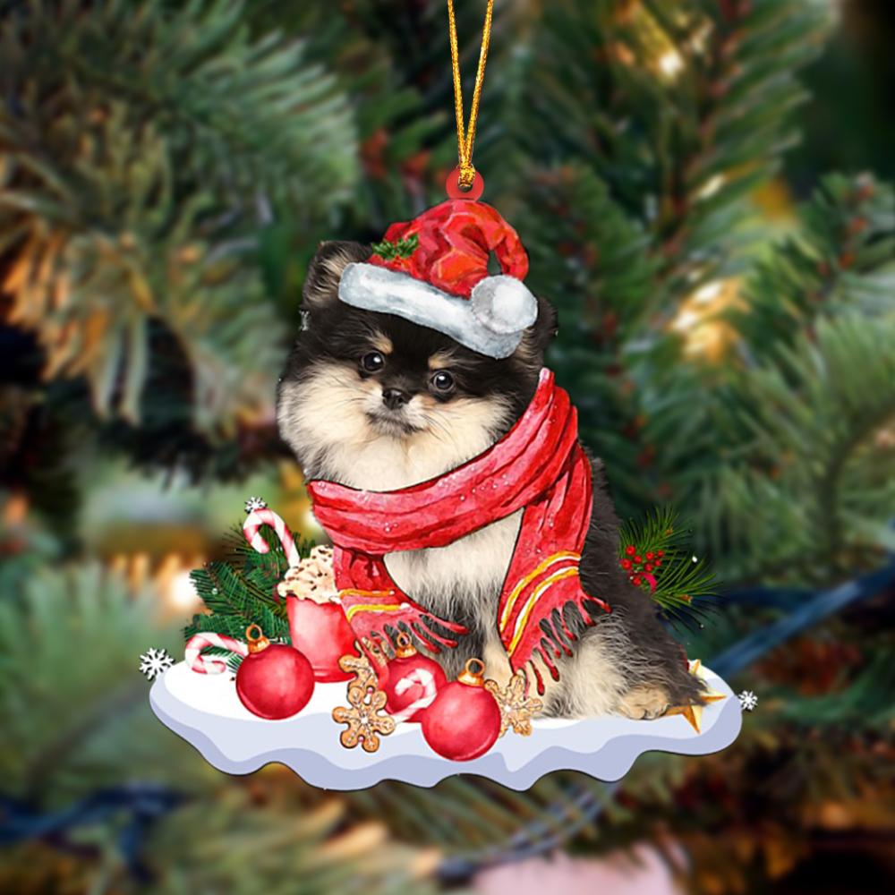 Pomeranian 1-Better Christmas Hanging Ornament