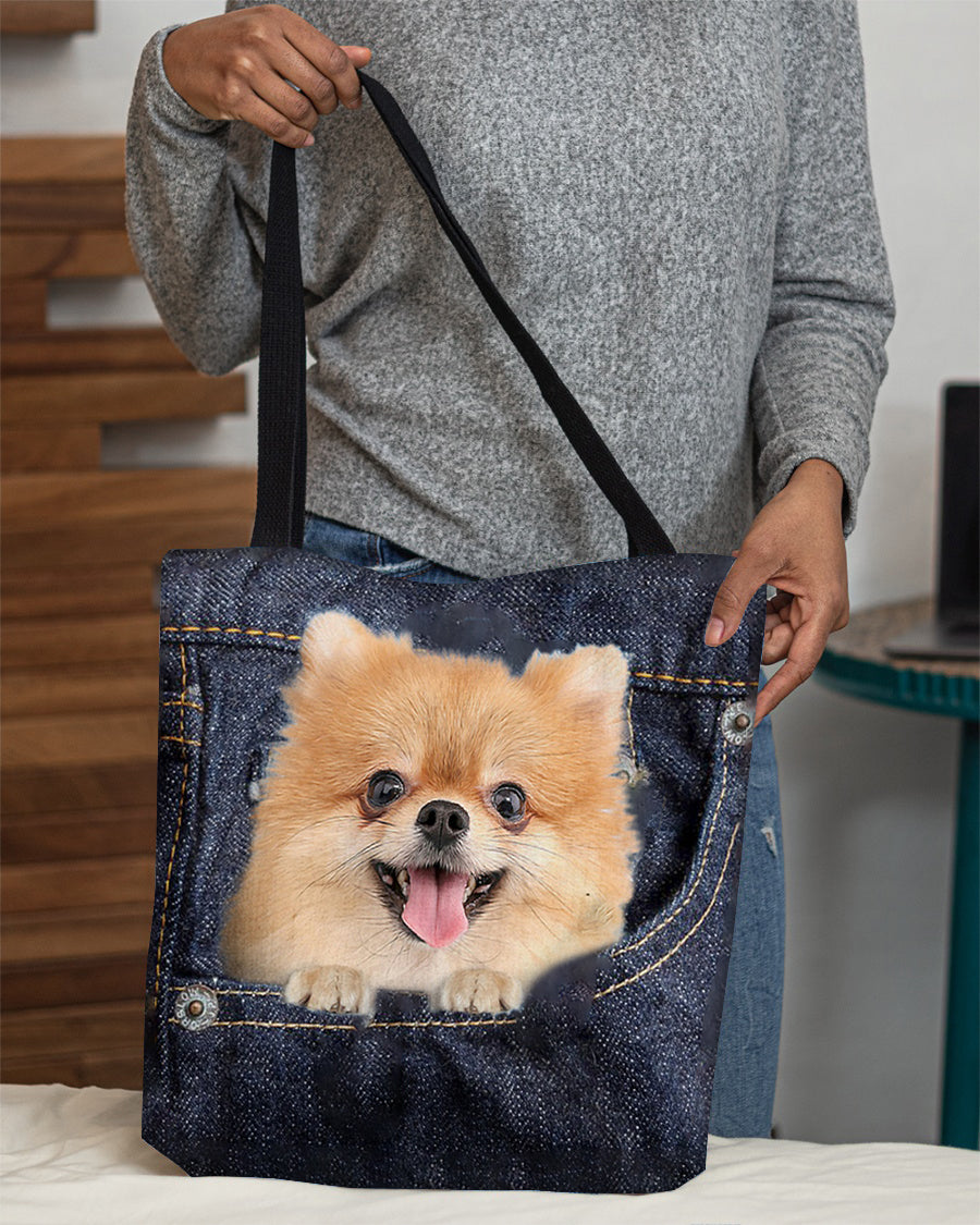 Pomeranian shop tote bag