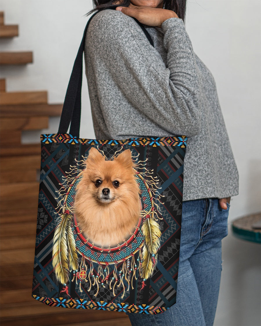 Pomeranian  In Dreamcatcher Cloth Tote Bag