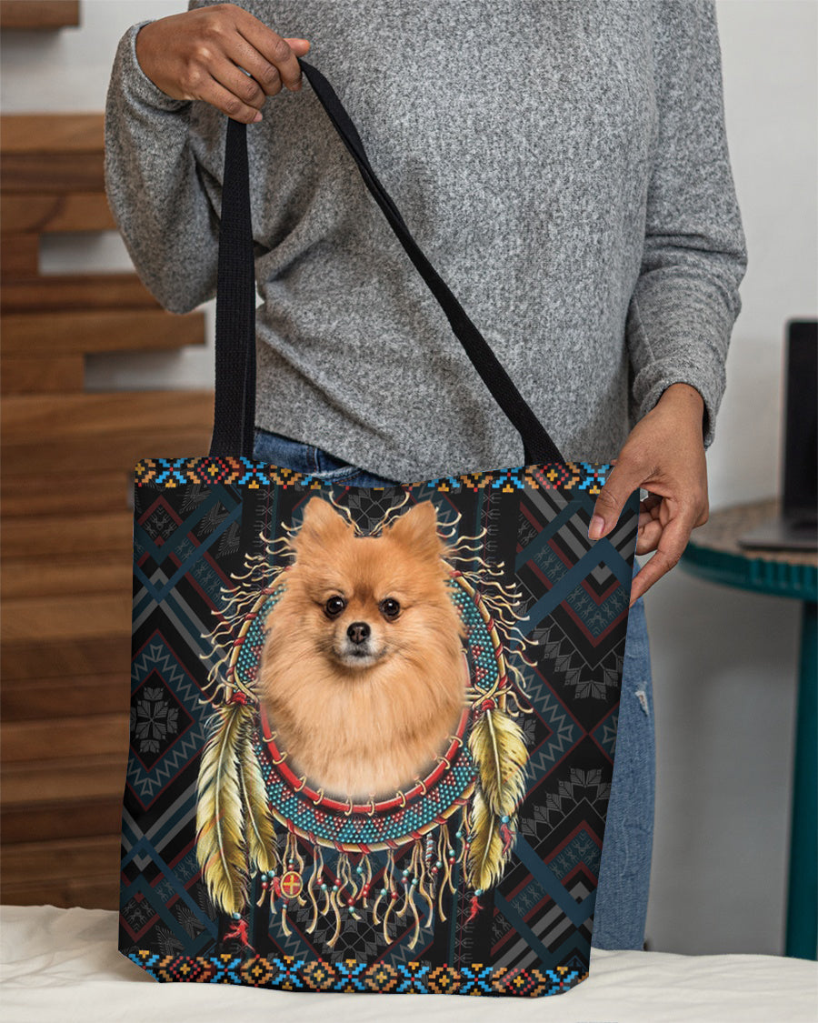 Pomeranian  In Dreamcatcher Cloth Tote Bag
