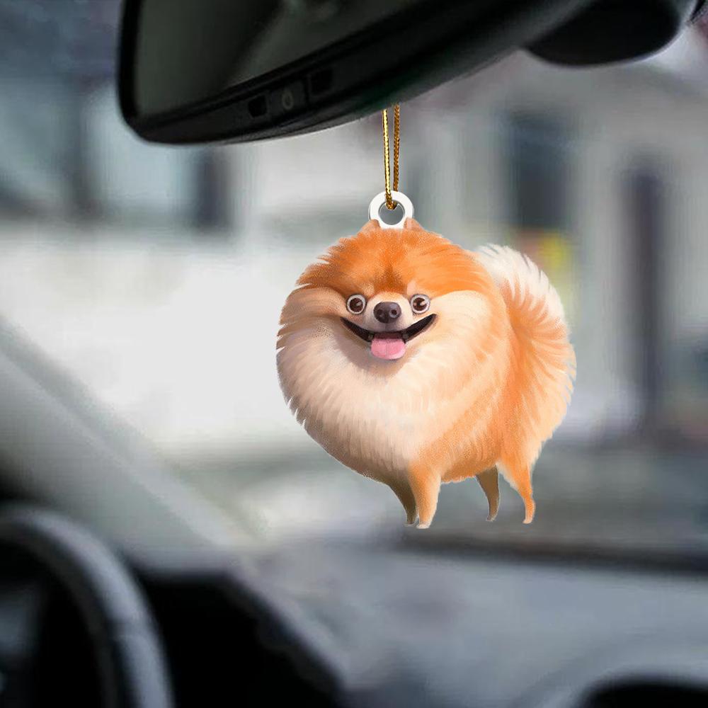 Pomeranian-Look at me-two sided ornament