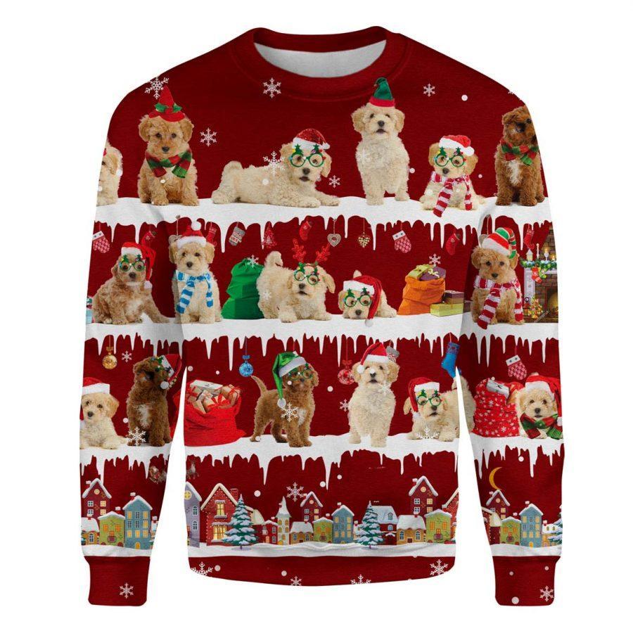 Poochon - Snow Christmas - Premium Sweatshirt