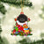 Poodle-Christmas Bag Gift-Two Sided Ornament