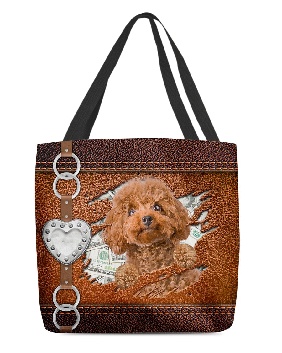 Poodle-Let Me Go Out -Cloth Tote Bag