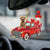 Poodle-Red Sports car-Two Sided Ornament