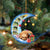 Poodle-Sleep On The Moon Christmas Two Sided Ornament