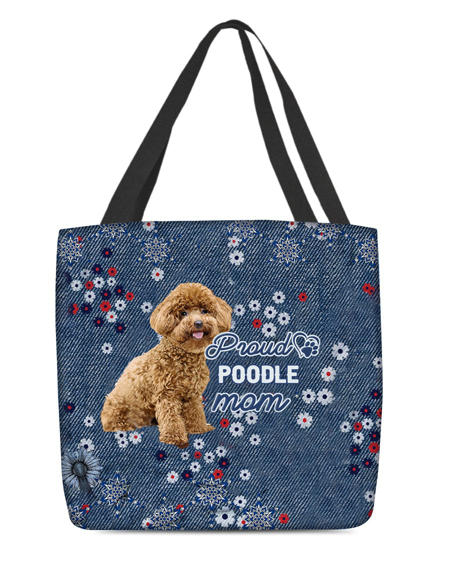 Poodle Pround Mom-Cloth Tote Bag