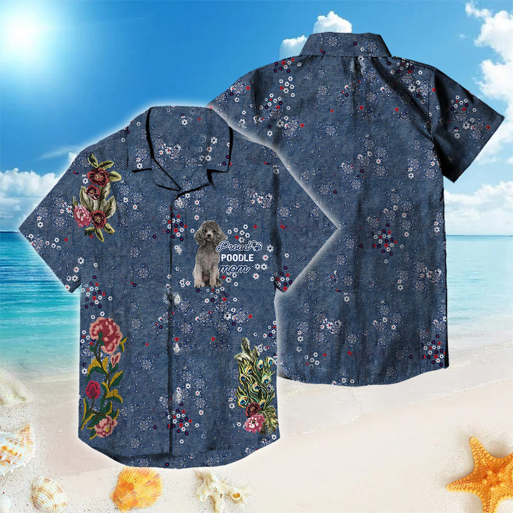 Poodle (2)-Pround Dad &amp; Mom Beach Shirt