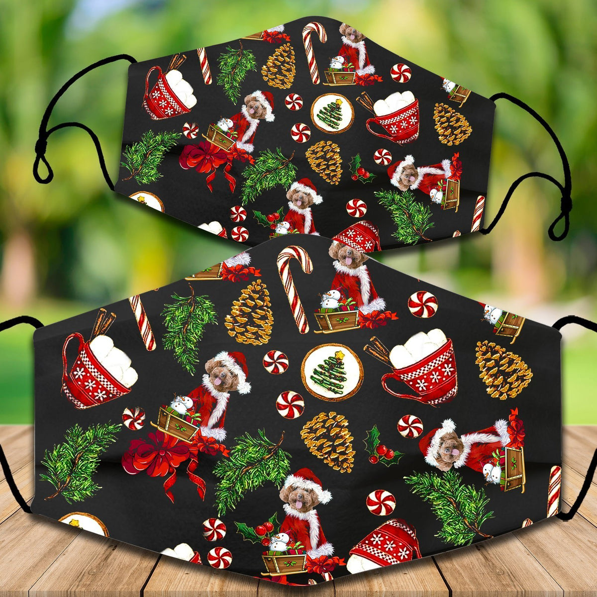 Poodle Christmas Veil