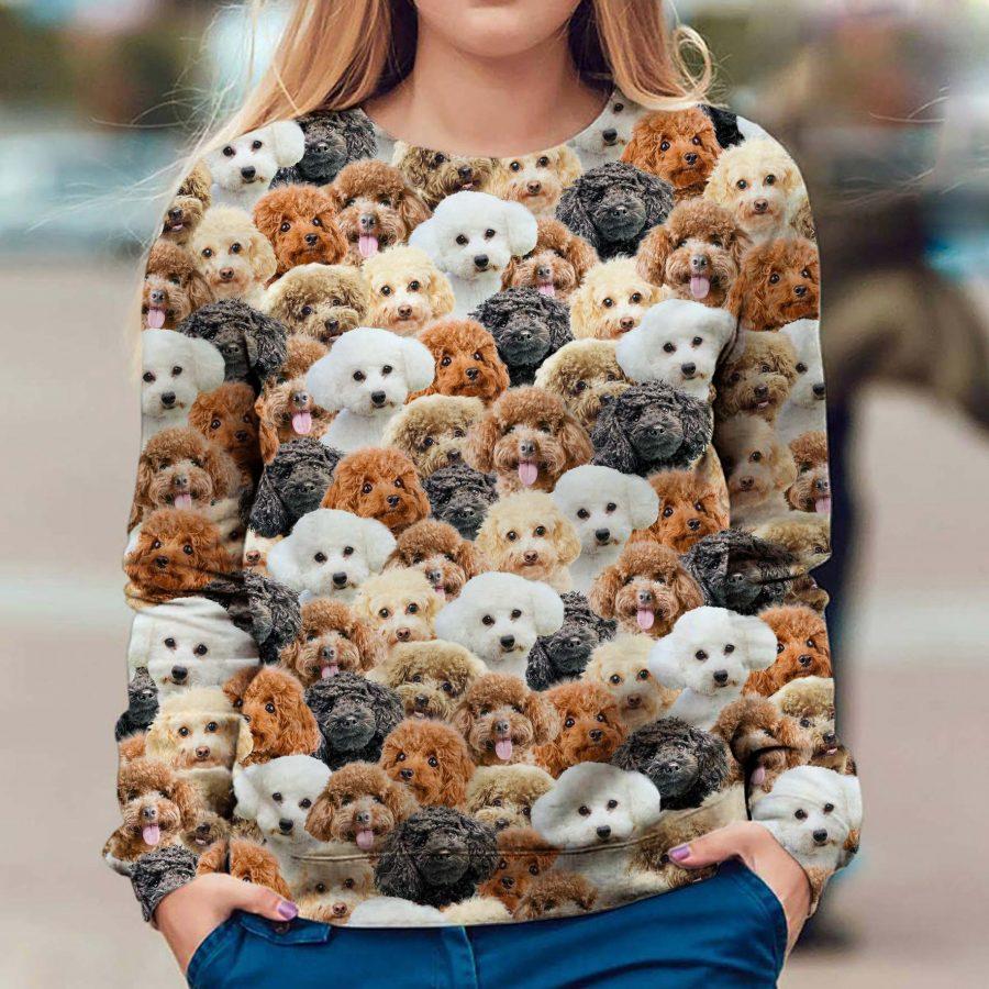 Poodle - Full Face - Premium Sweatshirt