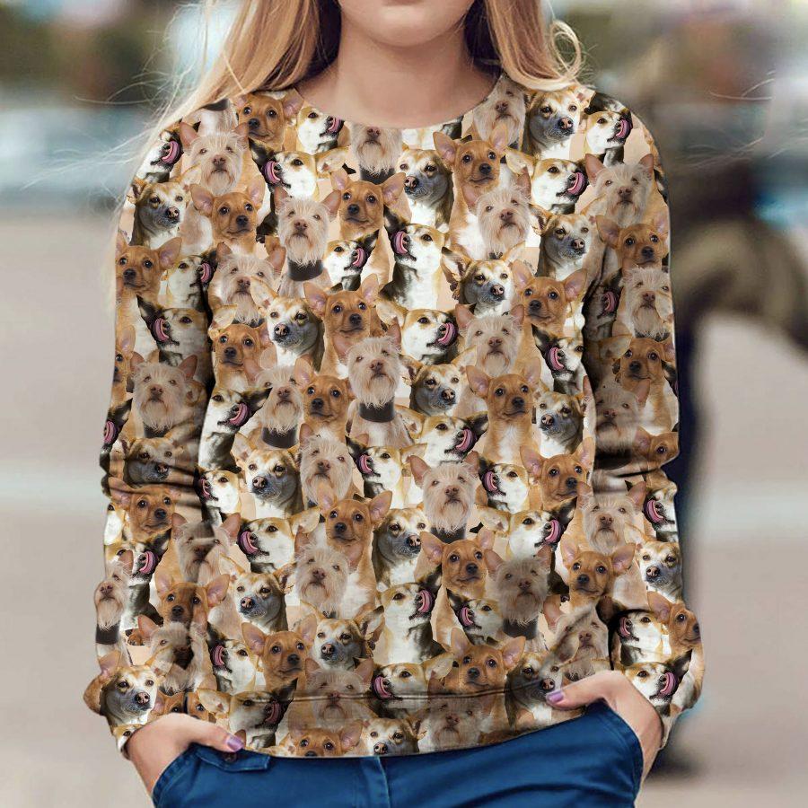 Portuguese Podengo - Full Face - Premium Sweatshirt