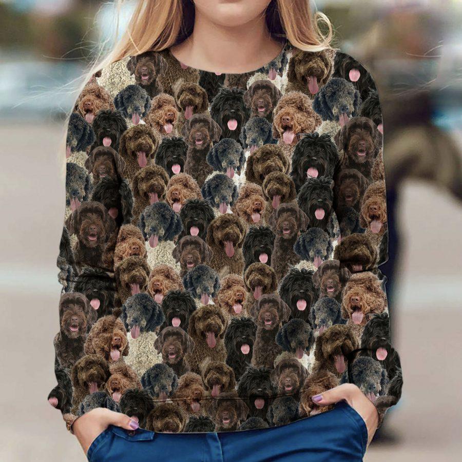 Portuguese Water Dog - Full Face - Premium Sweatshirt