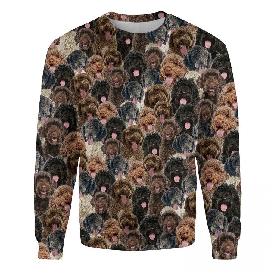Portuguese Water Dog - Full Face - Premium Sweatshirt