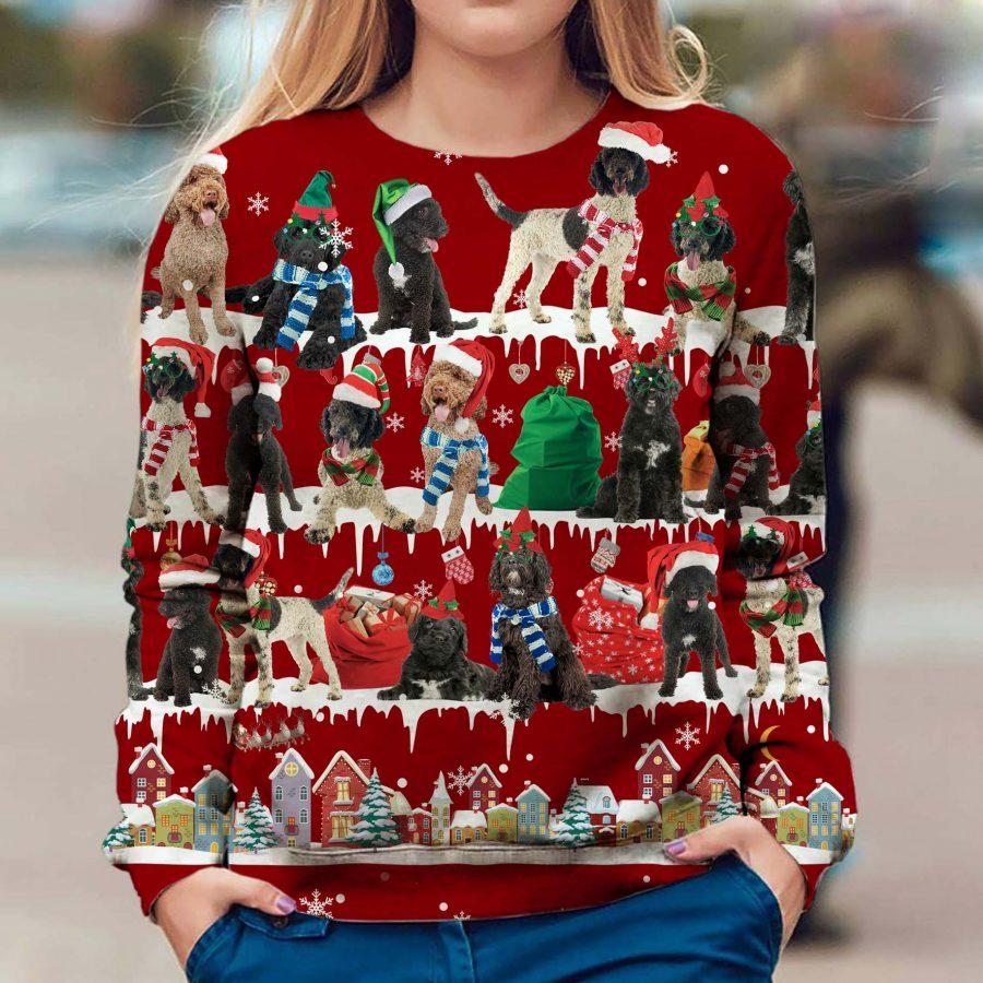 Portuguese Water Dog - Snow Christmas - Premium Sweatshirt