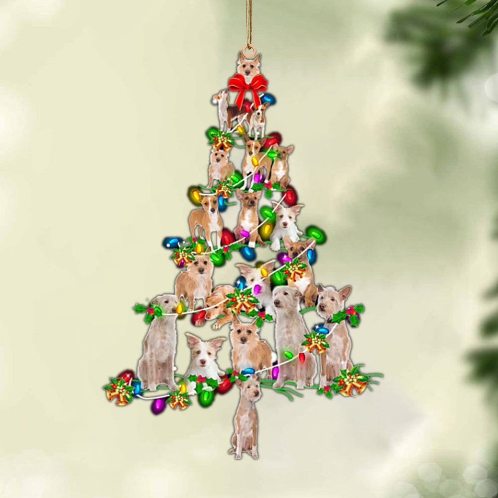 Portuguese Podengo-Christmas Tree Lights-Two Sided Ornament