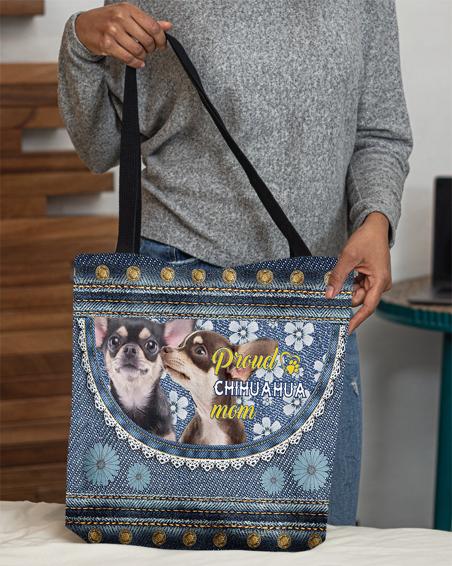 Pround Chihuahua3 mom-Cloth Tote Bag