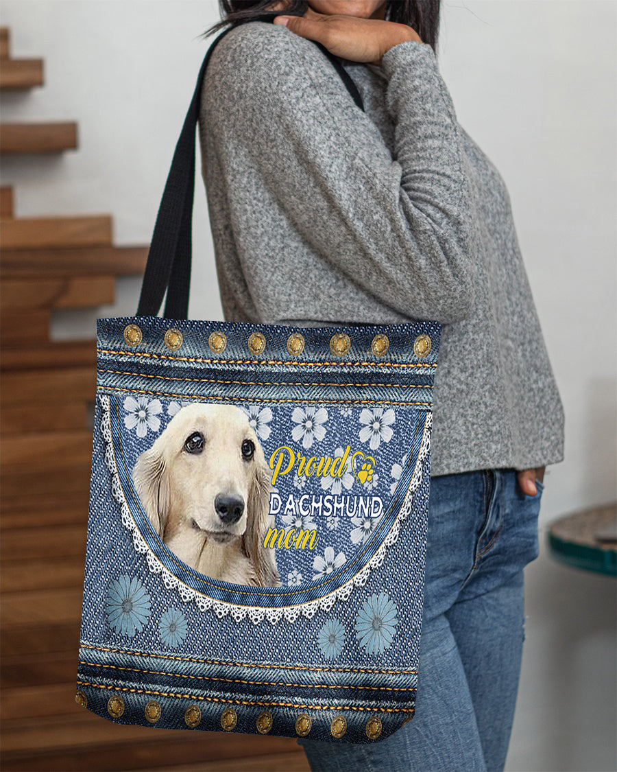 Pround Dachshund3 mom-Cloth Tote Bag