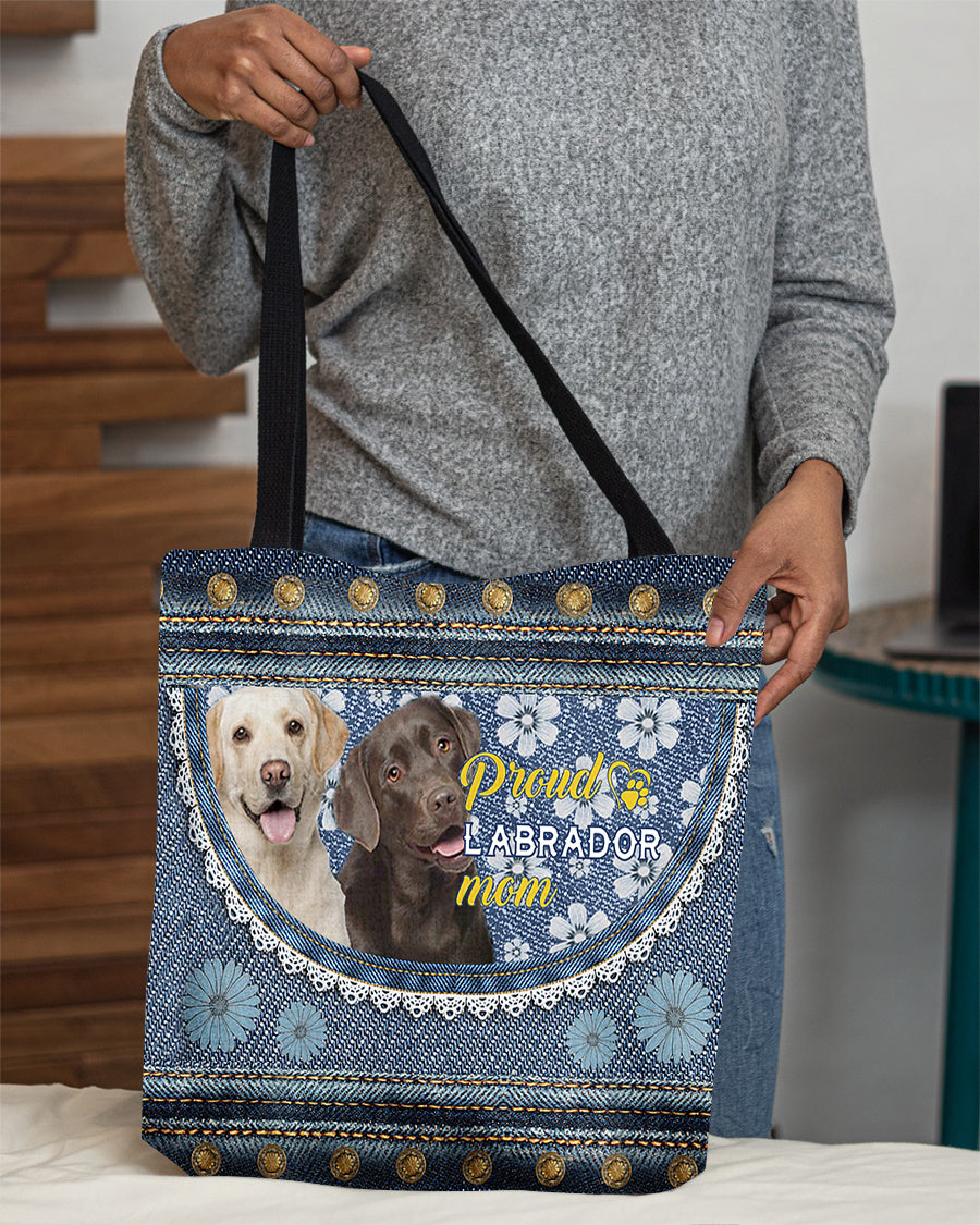 Pround Labrador mom-Cloth Tote Bag