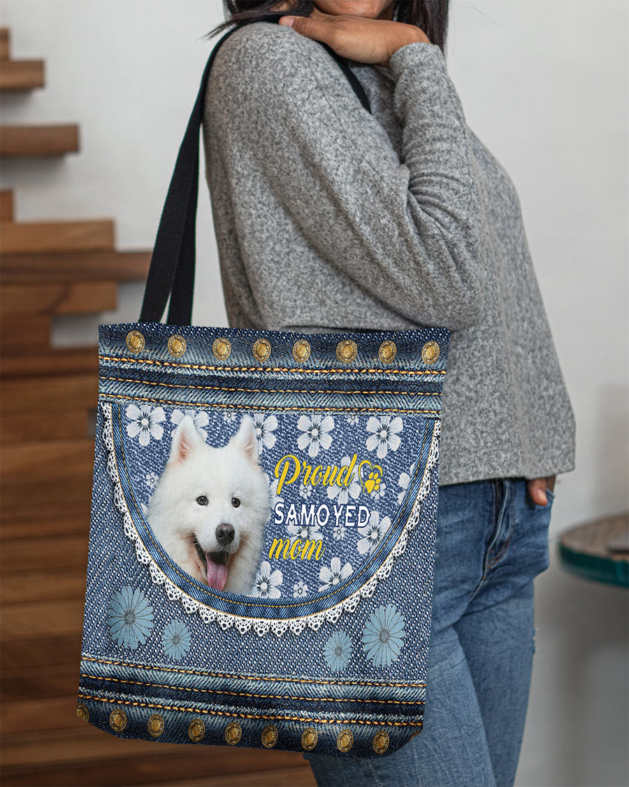 Pround Samoyed mom-Cloth Tote Bag