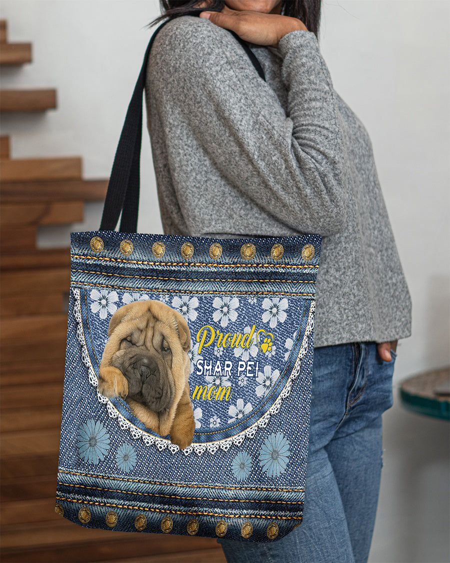 Pround Shar pei2 mom-Cloth Tote Bag