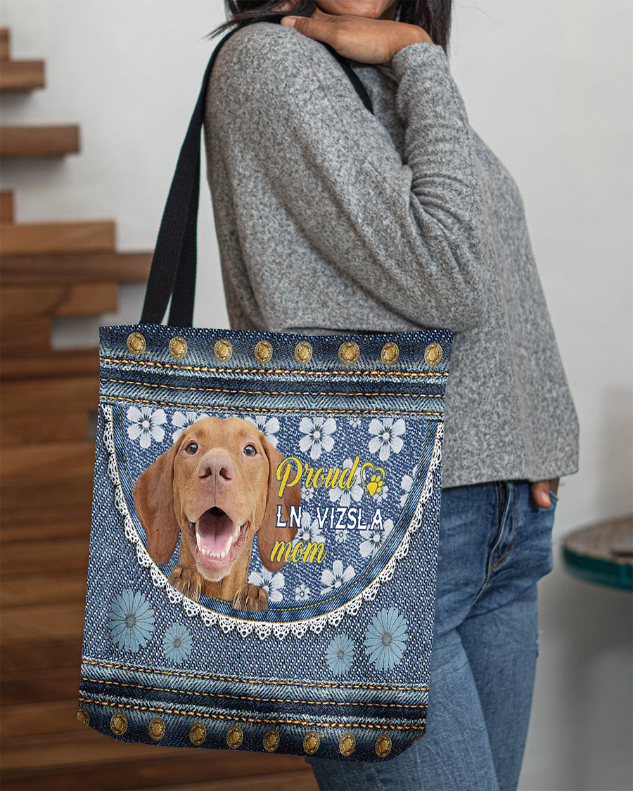 Pround ln  Vizsla mom-Cloth Tote Bag