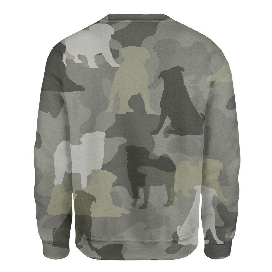 Pug - Camo - Premium Sweatshirt