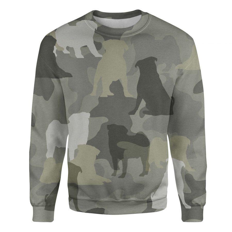 Pug - Camo - Premium Sweatshirt