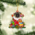 Pug-Christmas Bag Gift-Two Sided Ornament