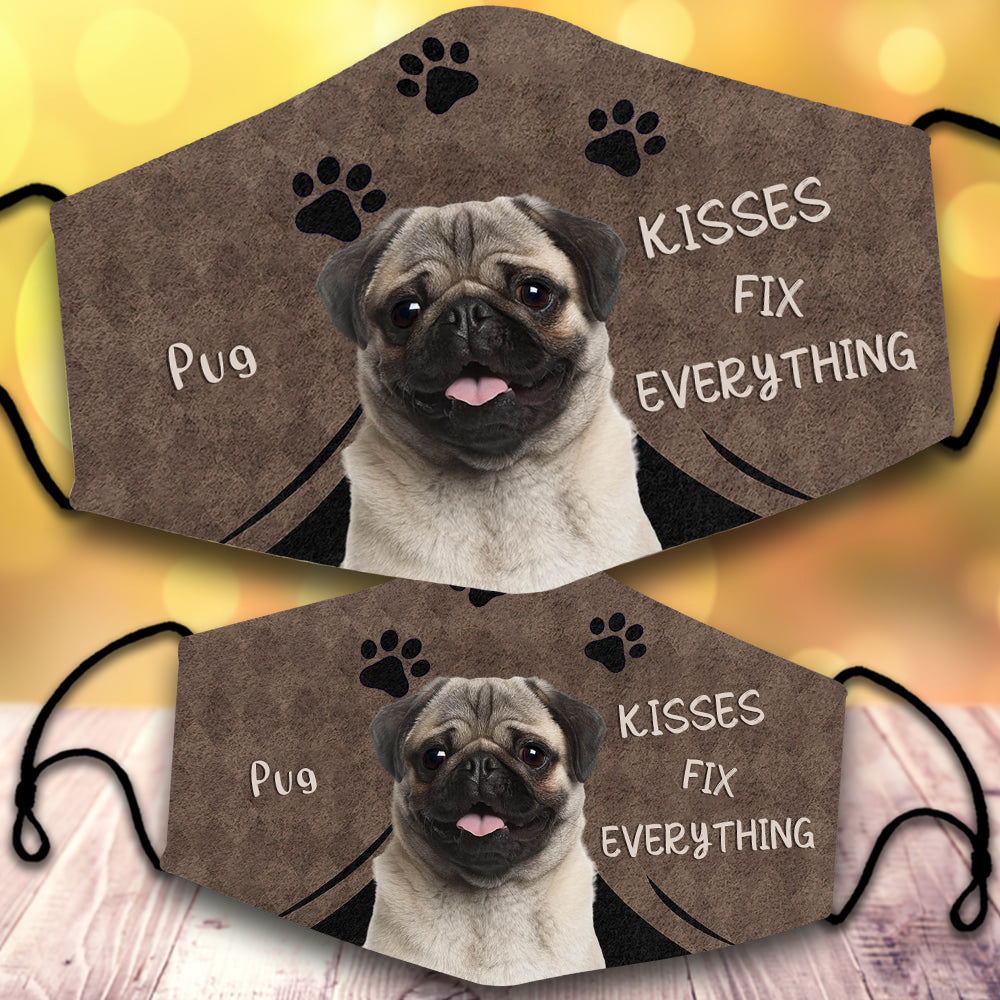 Pug-Kisses Fix Everything-Veil