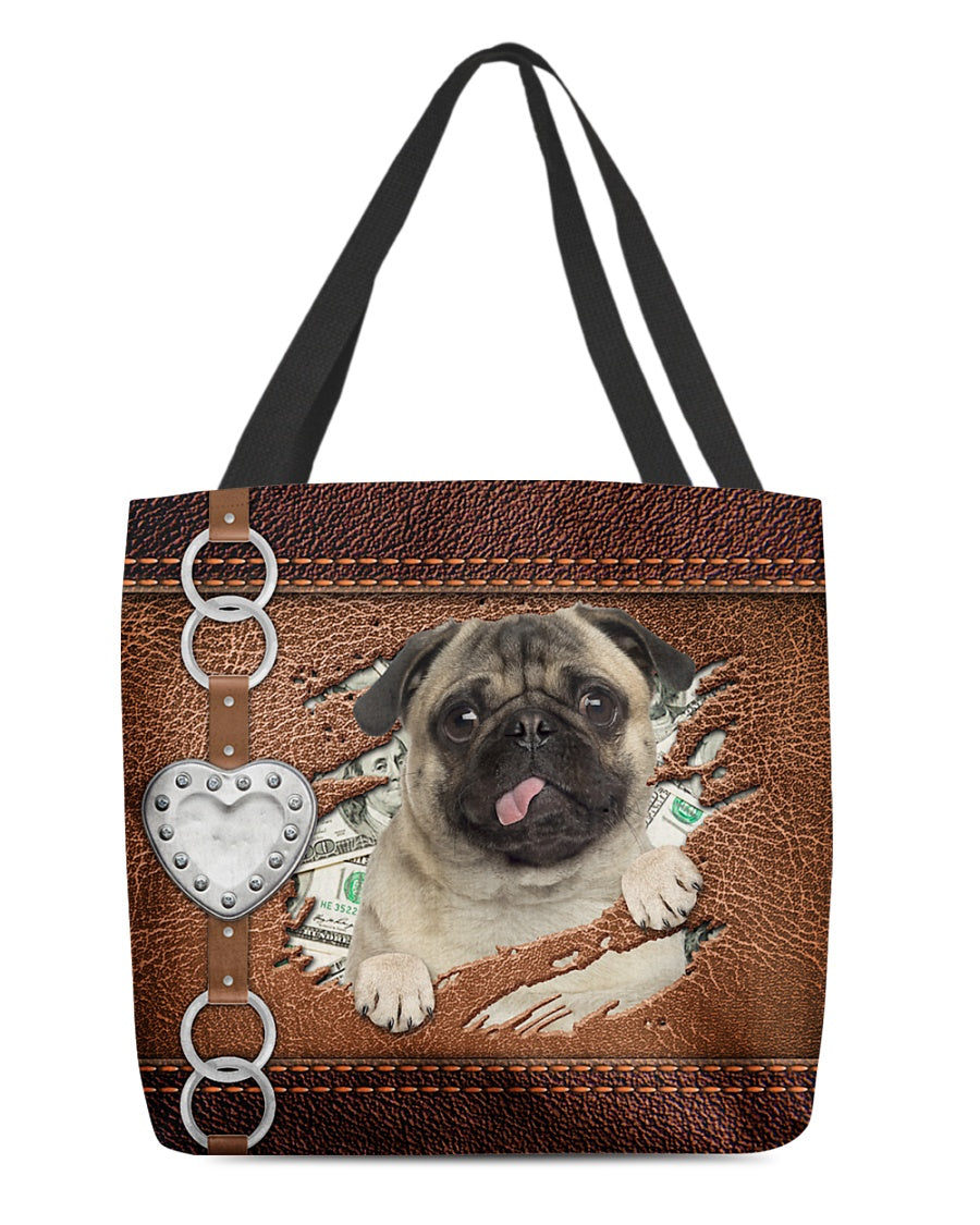 Pug-Let Me Go Out -Cloth Tote Bag