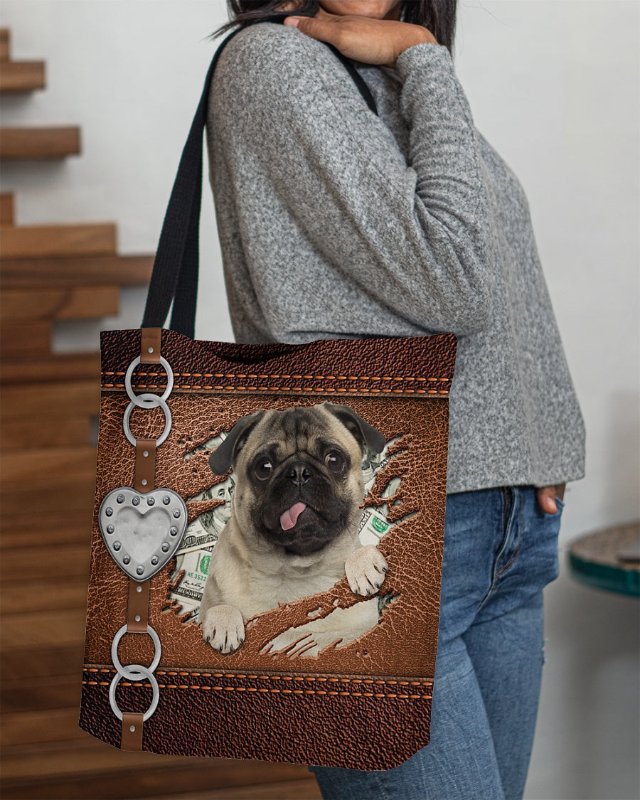 Pug-Let Me Go Out -Cloth Tote Bag