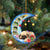 Pug-Sleep On The Moon Christmas Two Sided Ornament