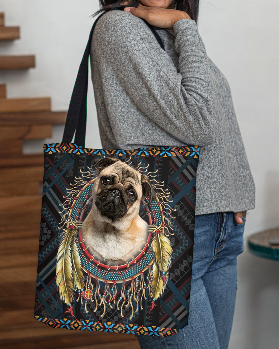 Pug 1  In Dreamcatcher Cloth Tote Bag