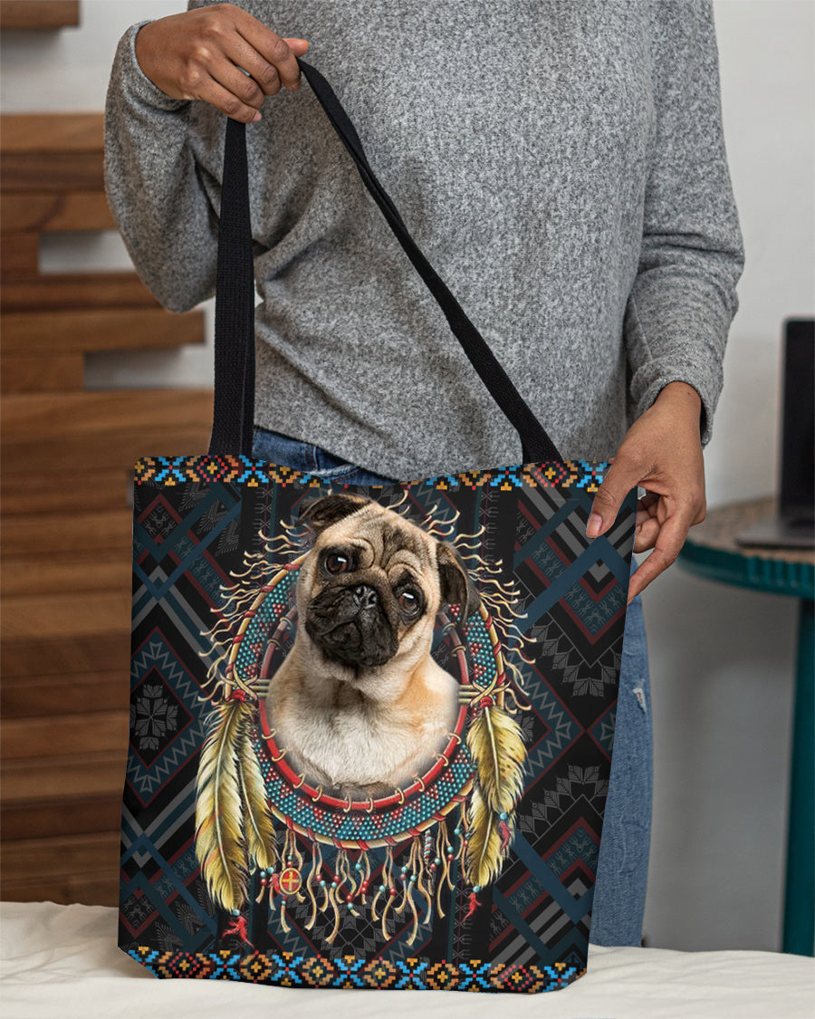Pug 1  In Dreamcatcher Cloth Tote Bag