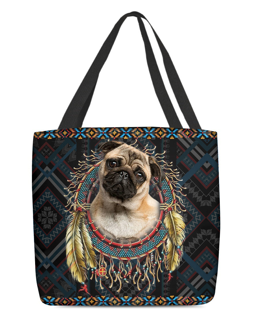 Pug 1  In Dreamcatcher Cloth Tote Bag