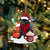 Pug 1(BLACK)-Winter Cup-Two Sided Ornament