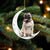 Pug 2-Sit On The Moon-Two Sided Ornament