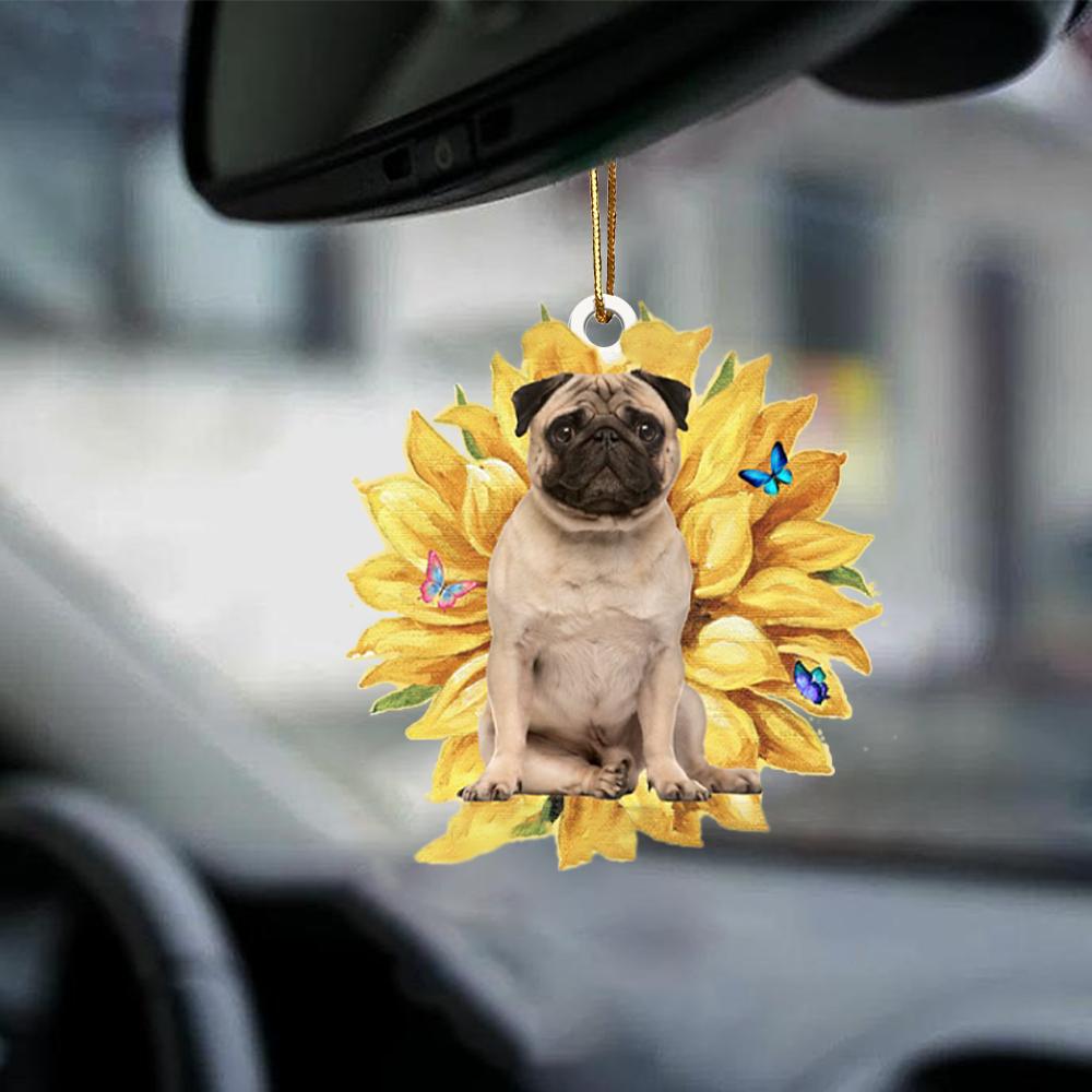 Pug 2-The Sunshine-Two Sided Ornament