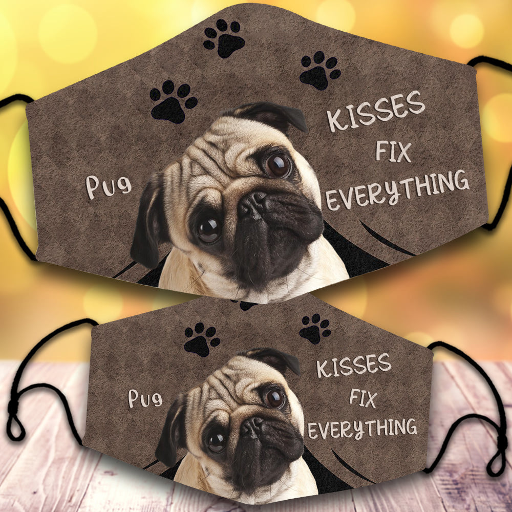 Pug 3-Kisses Fix Everything-Veil