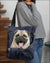Pug-Dark Denim-Cloth Tote Bag