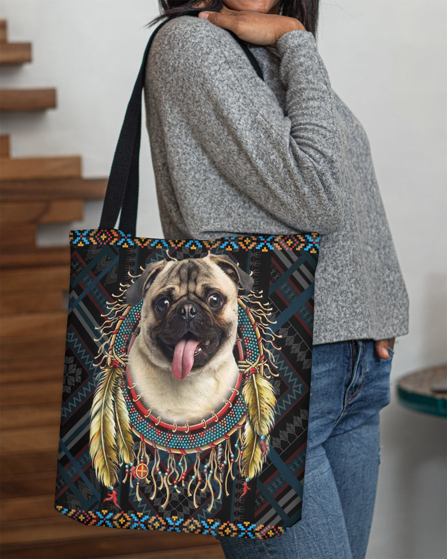 Pug   In Dreamcatcher Cloth Tote Bag
