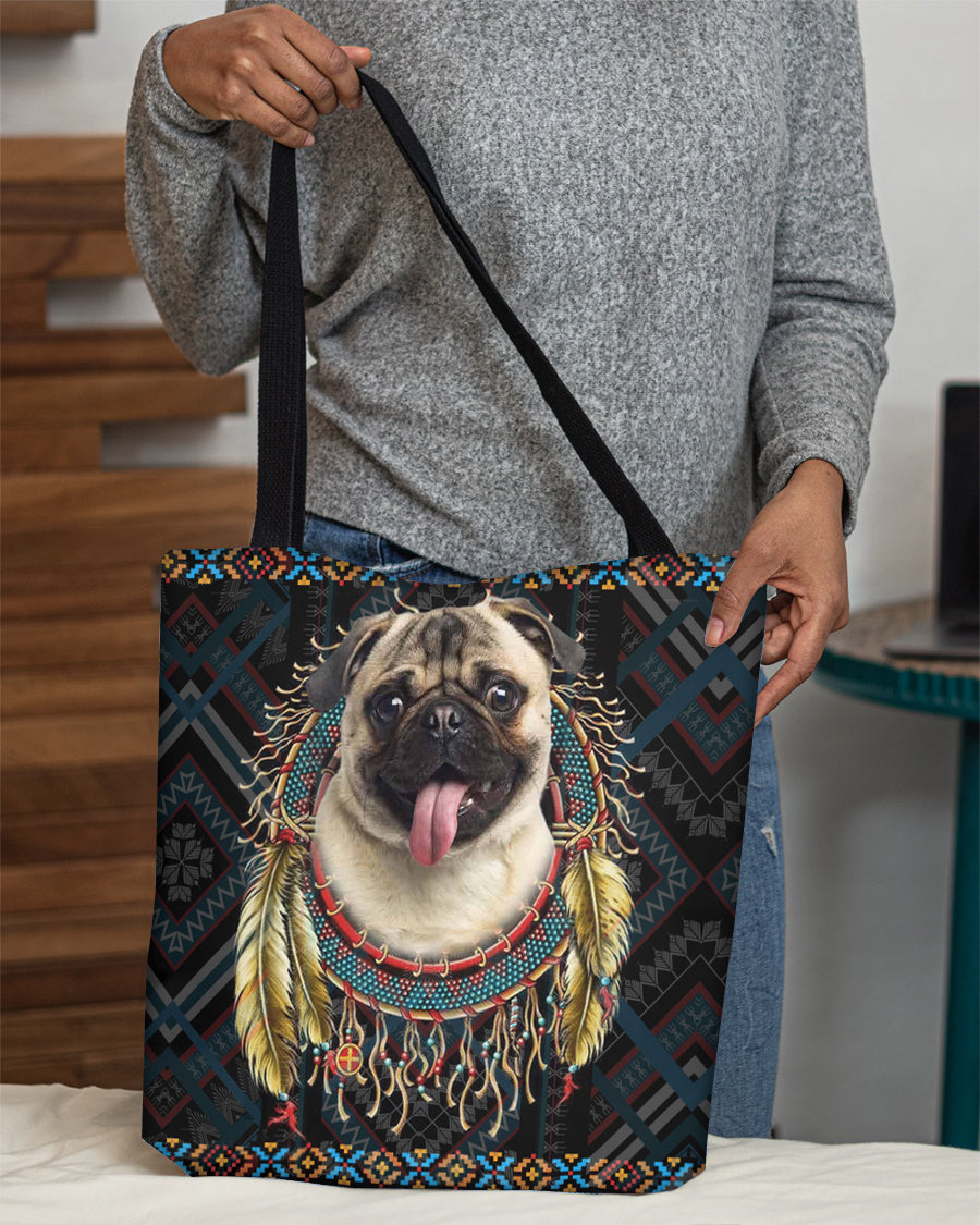 Pug   In Dreamcatcher Cloth Tote Bag