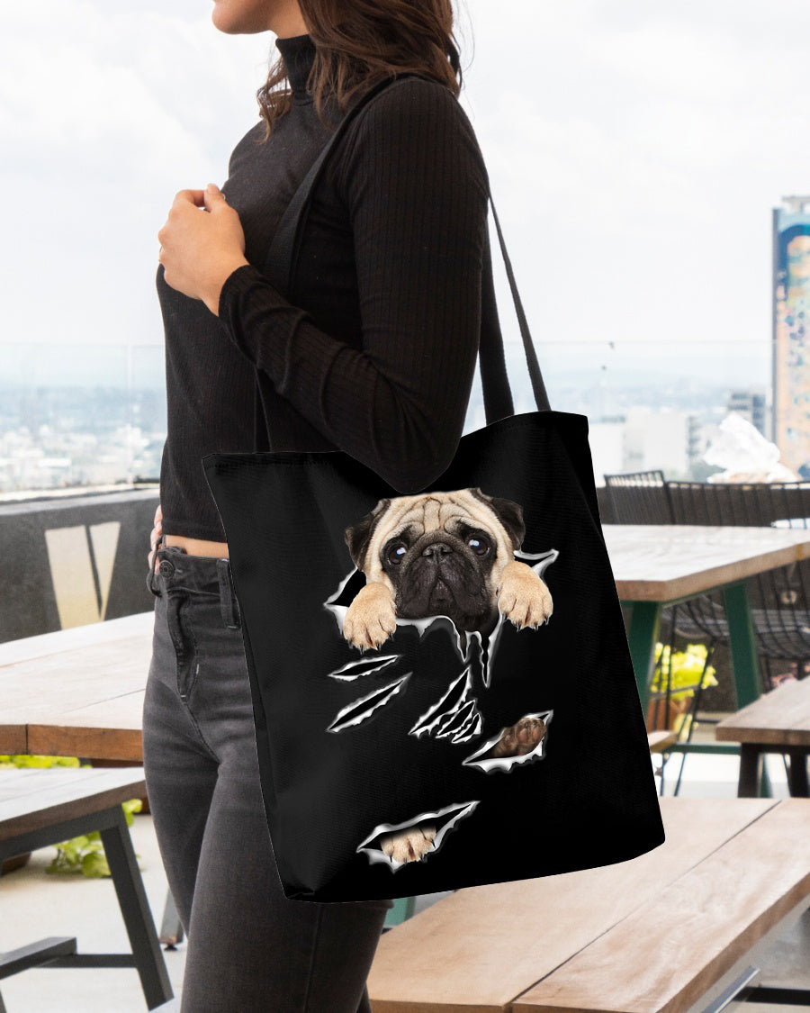 For Dog Lover-Cracks Cloth Tote Bag