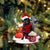 Pug(BLACK)-Winter Cup-Two Sided Ornament