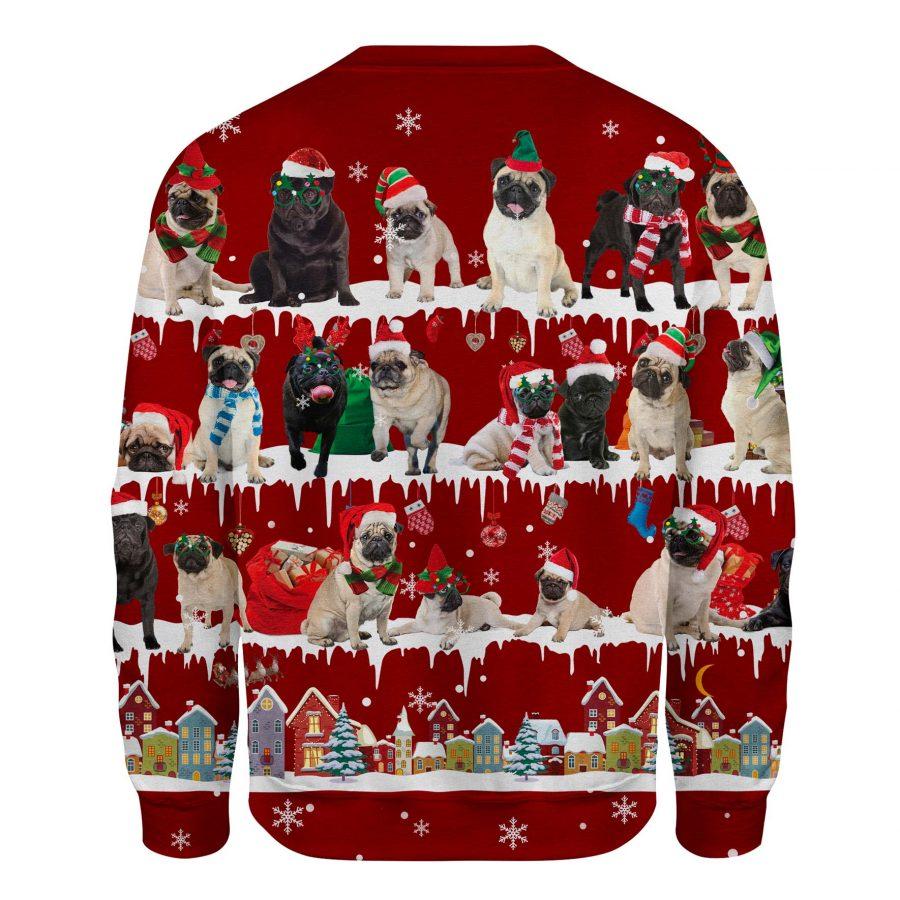 Pug - Snow Christmas - Premium Sweatshirt