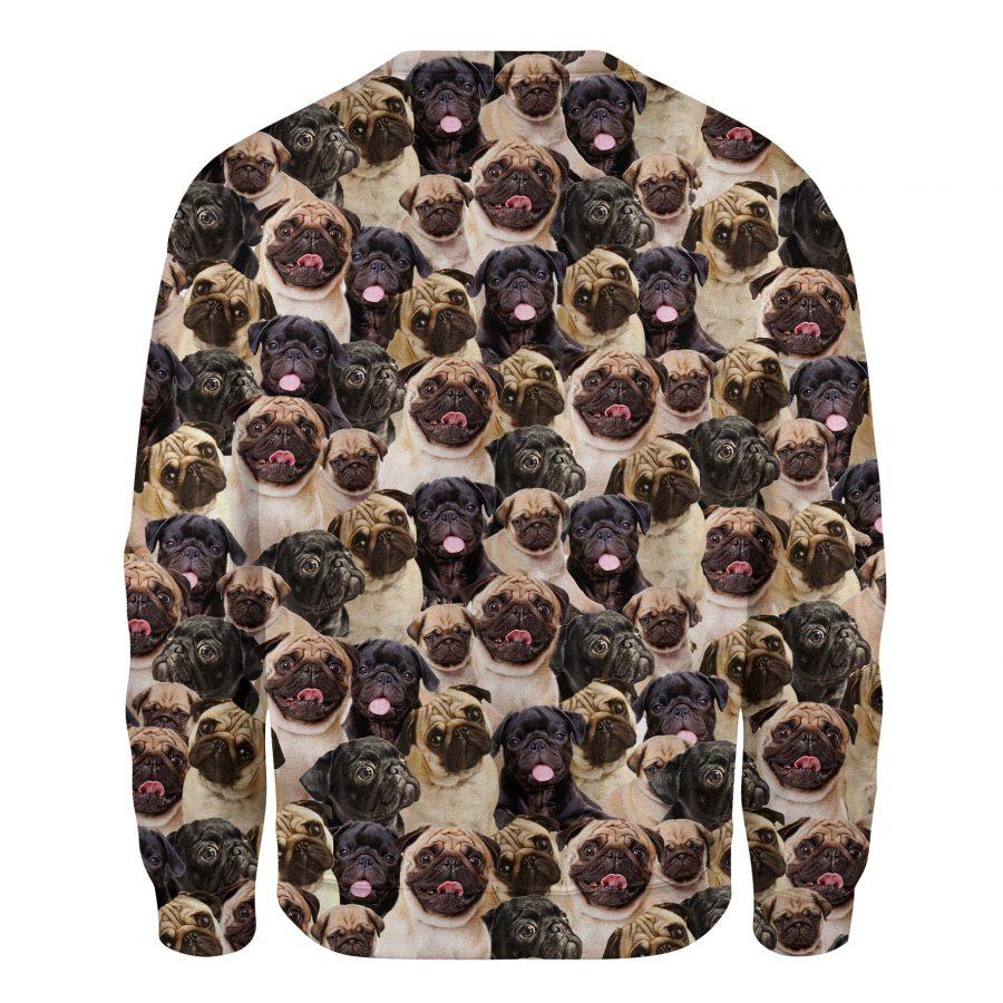 Pug - Full Face - Premium Sweatshirt