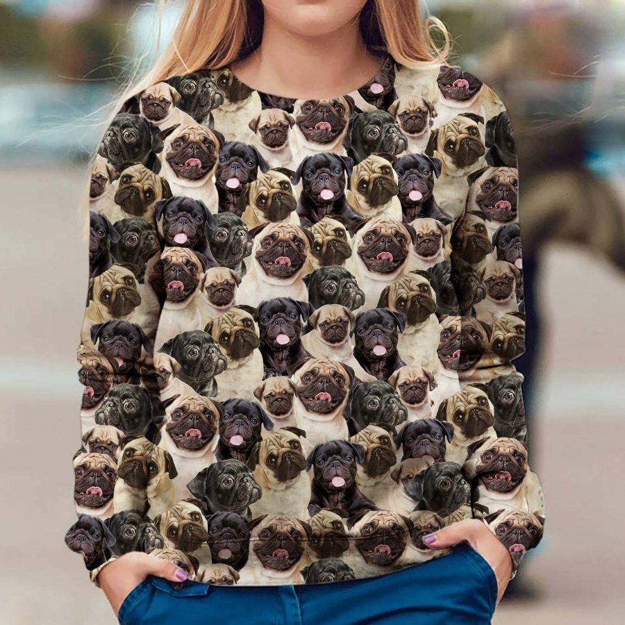 Pug - Full Face - Premium Sweatshirt