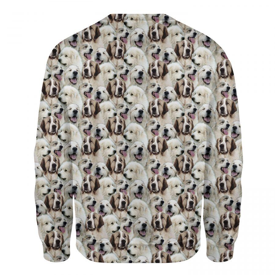 Pyrenean Mastiff - Full Face - Premium Sweatshirt