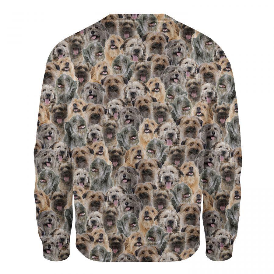 Pyrenean Shepherd - Full Face - Premium Sweatshirt